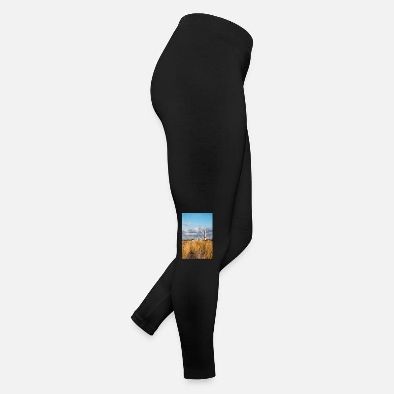 Lighthouse Rostock Warnemünde Dunes Poster Women’s Jersey Leggings