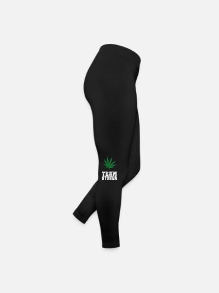 Team Stoner vintage white - Women’s Jersey Leggings - black - Right