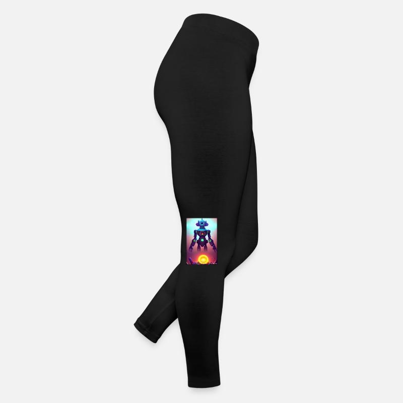 Robot Future Science Machine de science-fiction Legging en jersey Femme