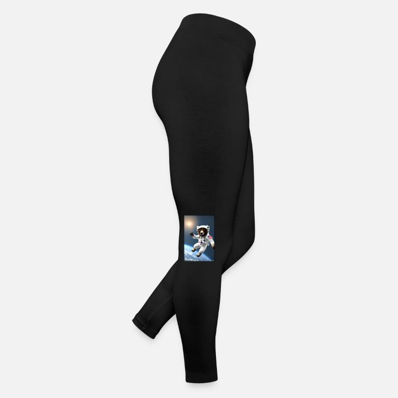 Bear Wildlife Astronaut Future Sci-Fi Technology Legging en jersey Femme