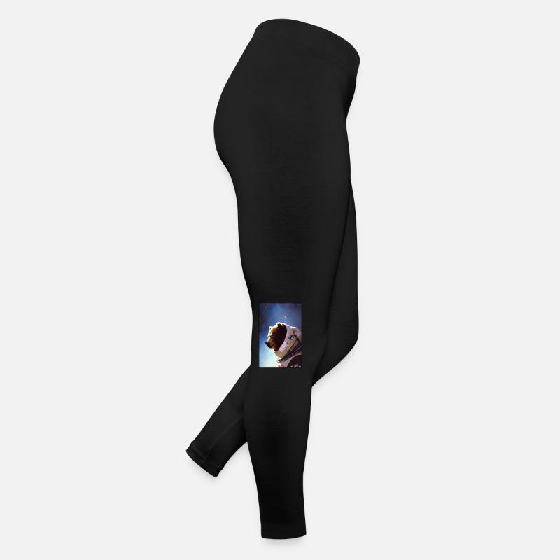 Bear Wildlife Astronaut Future Sci-Fi Technology Legging en jersey Femme