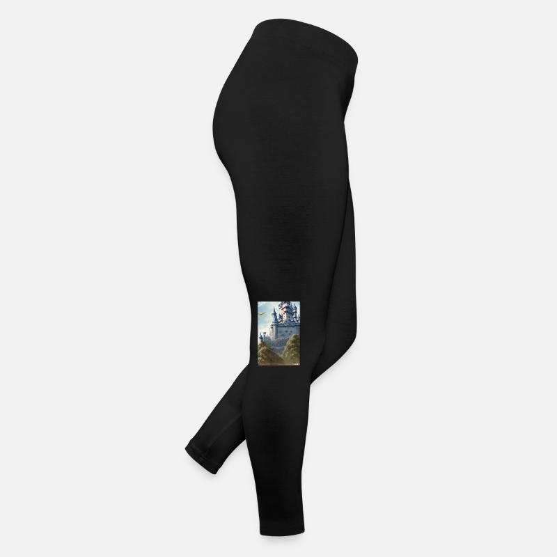 Château Château Forteresse Architecture Paysage Legging en jersey Femme
