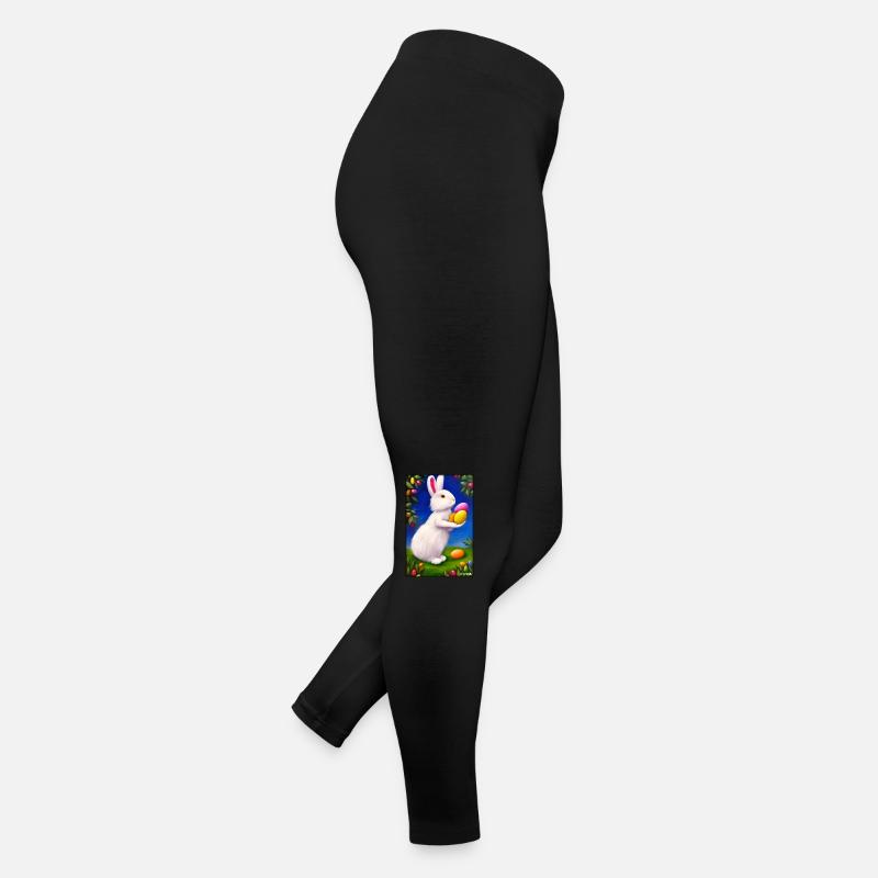 Lapin de Pâques lapin Pâques Vacances de Pâques Legging en jersey Femme