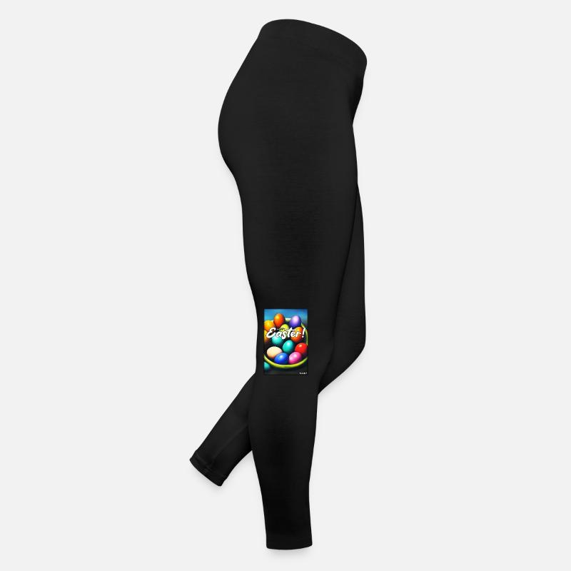 Joyeuses Pâques - Oeuf de Pâques Easter Oeufs colorés Legging en jersey Femme