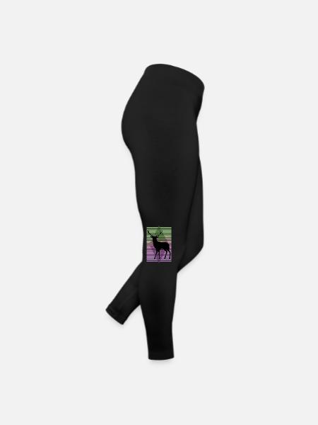Cerf - Legging en jersey Femme - noir - Droite