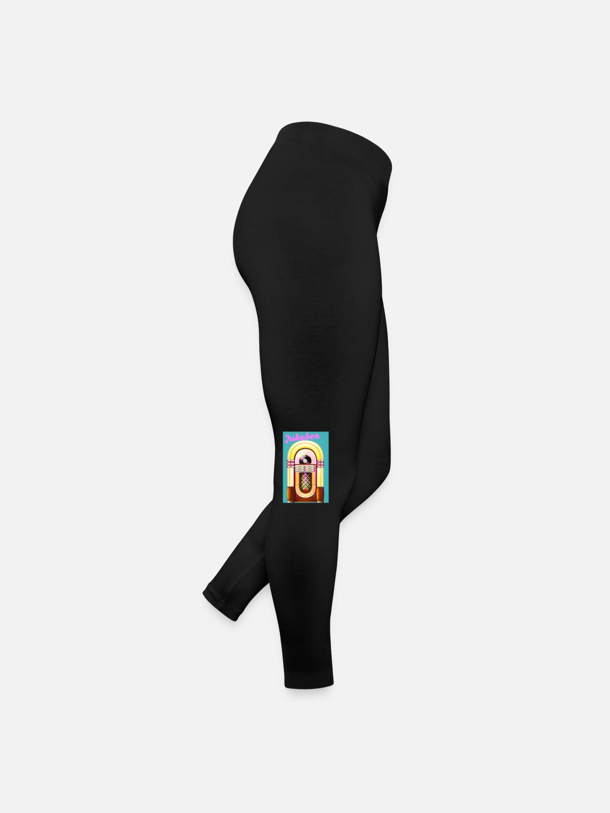 1950s Jukebox - Women’s Jersey Leggings - black - Right