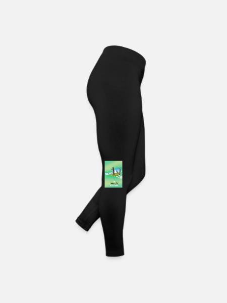 Österreich Skiplakat - Frauen Jersey Leggings - Schwarz - Rechts