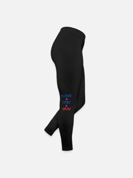 MAMA. MAMA. MUTTERTAG. ALLES GUTE ZUM GEBURTSTAG DER MUTTER - Frauen Jersey Leggings - Schwarz - Rechts