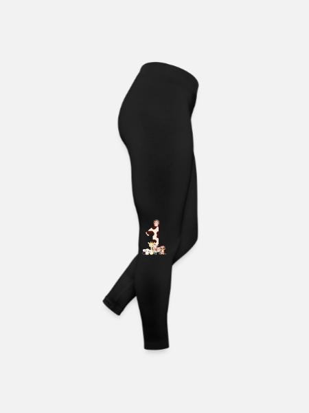 1e anniversaire - premier anniversaire animaux - Legging en jersey Femme - noir - Droite
