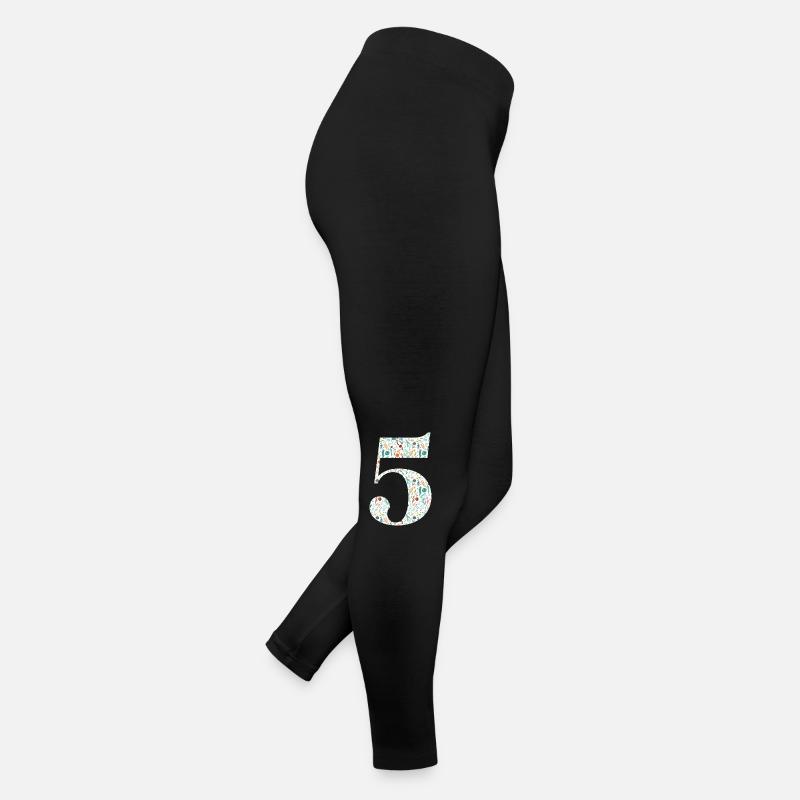 5e anniversaire floral Legging en jersey Femme