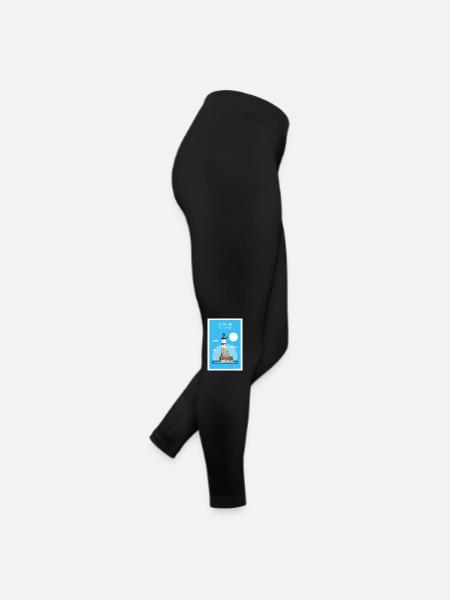 AR-MEN LIGHTHOUSE - Women’s Jersey Leggings - black - Right