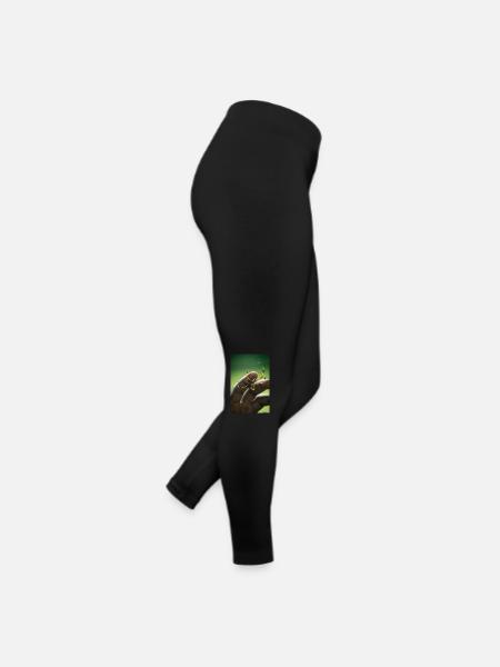 Spinne - Frauen Jersey Leggings - Schwarz - Rechts
