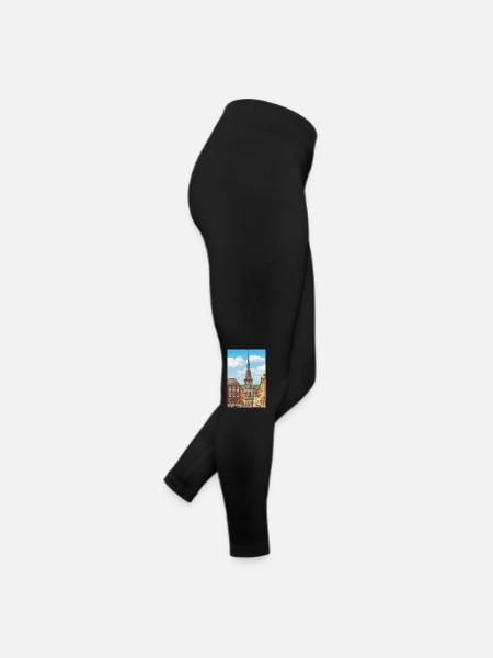 St. Mary's Church (Marienkirche) Osnabrück - Women’s Jersey Leggings - black - Right