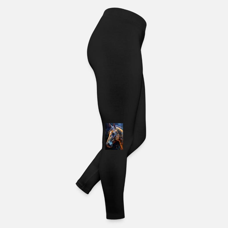 Portrait d’un cheval 1 Legging en jersey Femme
