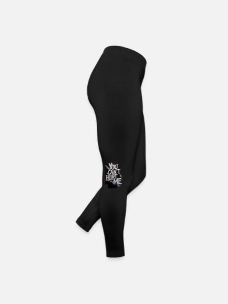You Can't Hurt Me - Women’s Jersey Leggings - black - Right