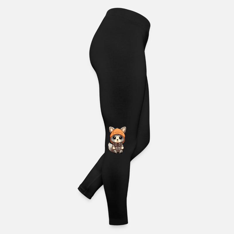 Eichhörnchen Winter Comic Niedlich Frauen Jersey Leggings