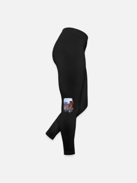 Je veux de la mer – Maritime Girl Design - Legging en jersey Femme - noir - Droite
