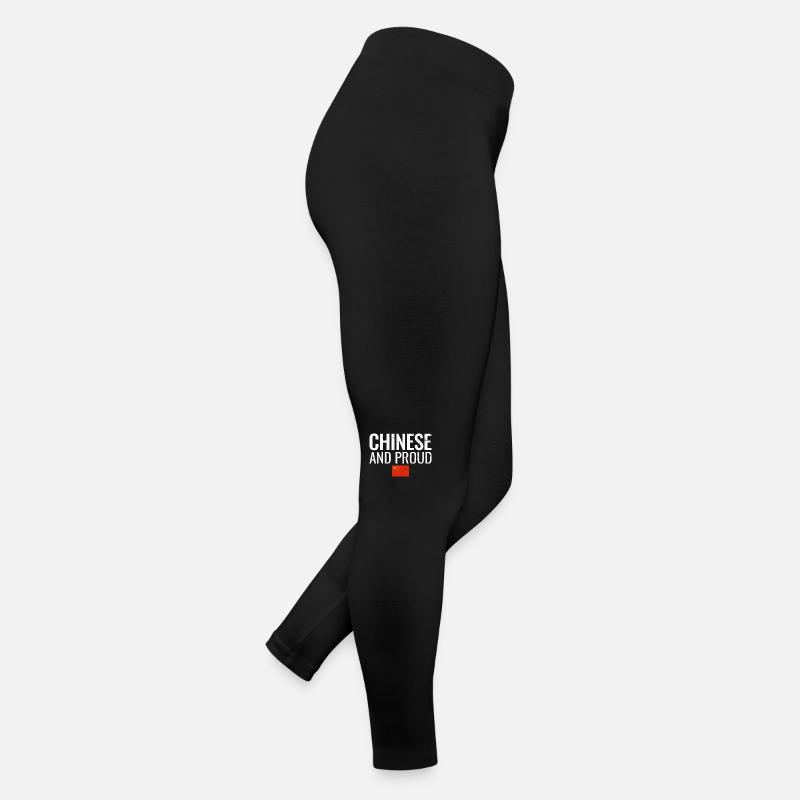 Drapeau chinois et fier de la Chine Legging en jersey Femme