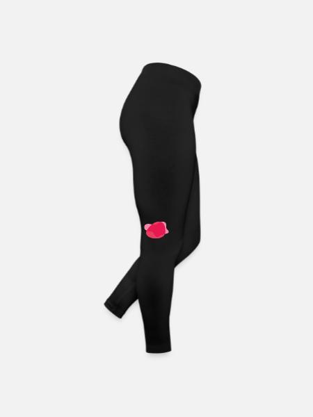 Splashes of Color Blobs splashes of paint Painter Gift - Women’s Jersey Leggings - black - Right