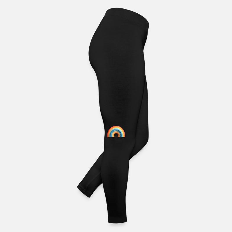 Paper Style Rainbow (Pride) - Women’s Jersey Leggings - black