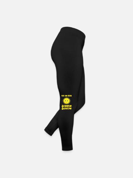 Ich bin Dein Sonnenschein - Paarmotiv - Frauen Jersey Leggings - Schwarz - Rechts
