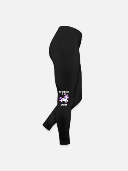 cute unicorn design - Women’s Jersey Leggings - black - Right