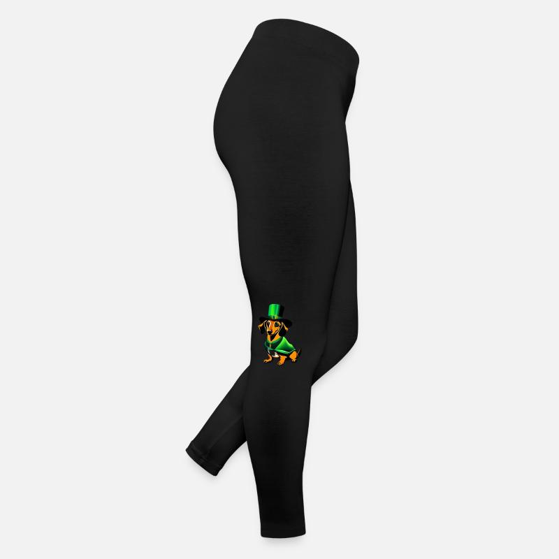 Hunde Dachshund Hundebesitzer Hund St Patricks Day Frauen Jersey Leggings