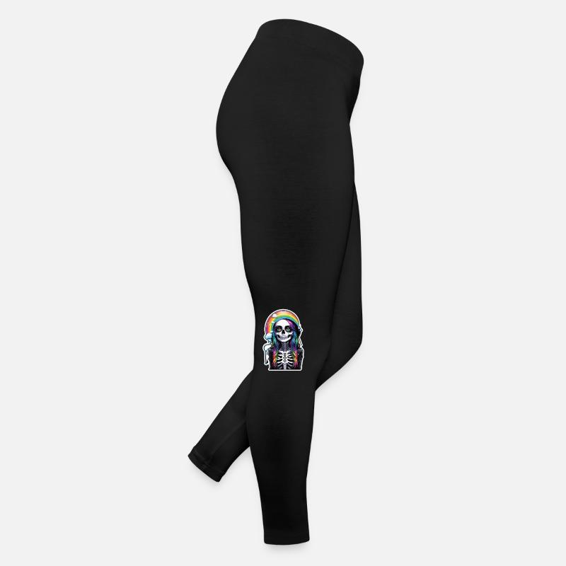 halloween - rock et arc en ciel Legging en jersey Femme