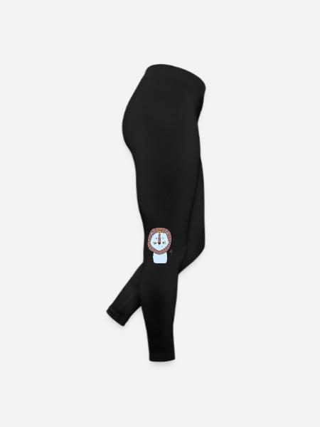 Lion Blue - Women’s Jersey Leggings - black - Right