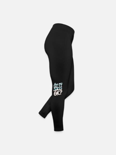 Are My Skis Ok 12 - Frauen Jersey Leggings - Schwarz - Rechts