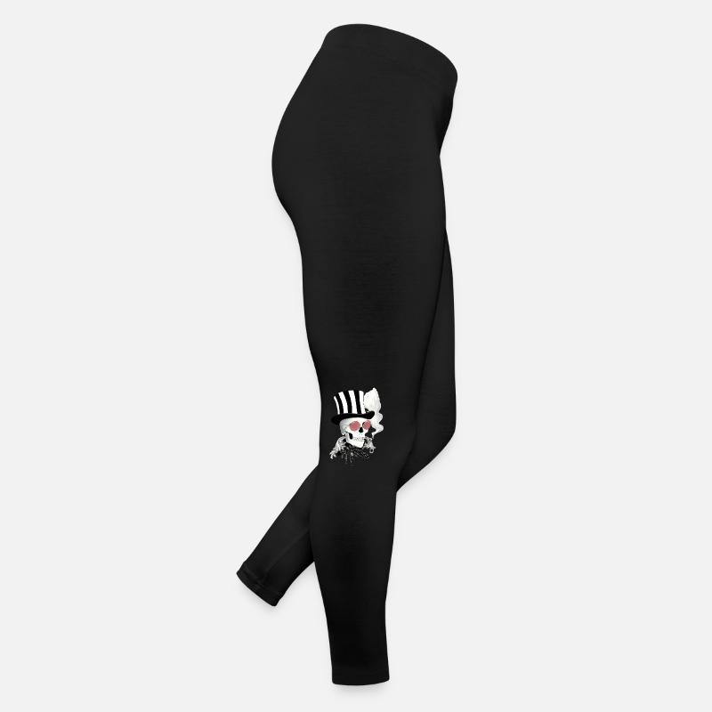 Skull mit rosa Sonnenbrille Frauen Jersey Leggings