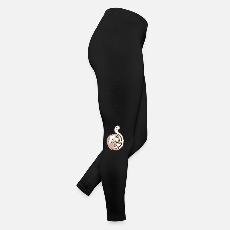 Haselmaus - Frauen Jersey Leggings - Schwarz