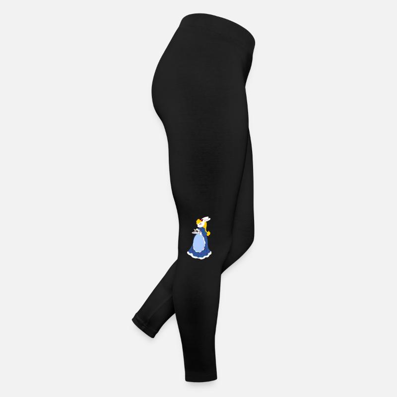 Lapine Tea Time - Women’s Jersey Leggings - black