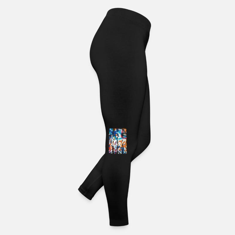 Graffiti style Splash hip hop couleurs peintre couleur Legging en jersey Femme