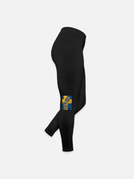 Sweden Sweden norden scandinavia viking lagom swe - Women’s Jersey Leggings - black - Right
