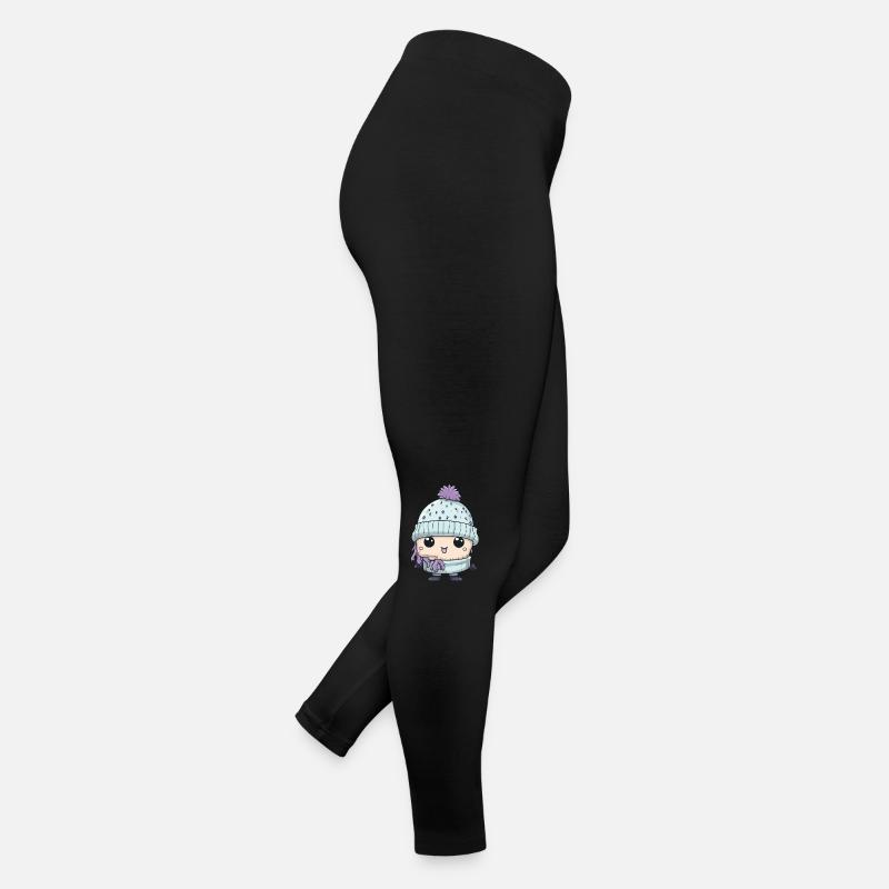 Winter Eskimo Comic Cute Women’s Jersey Leggings