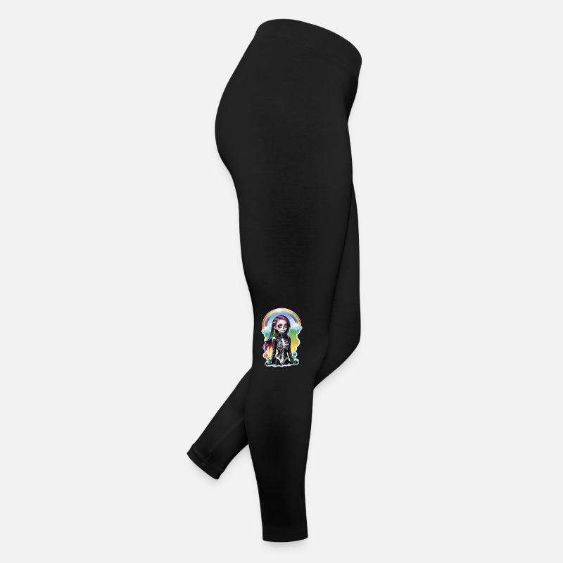 halloween - rock et arc en ciel Legging en jersey Femme