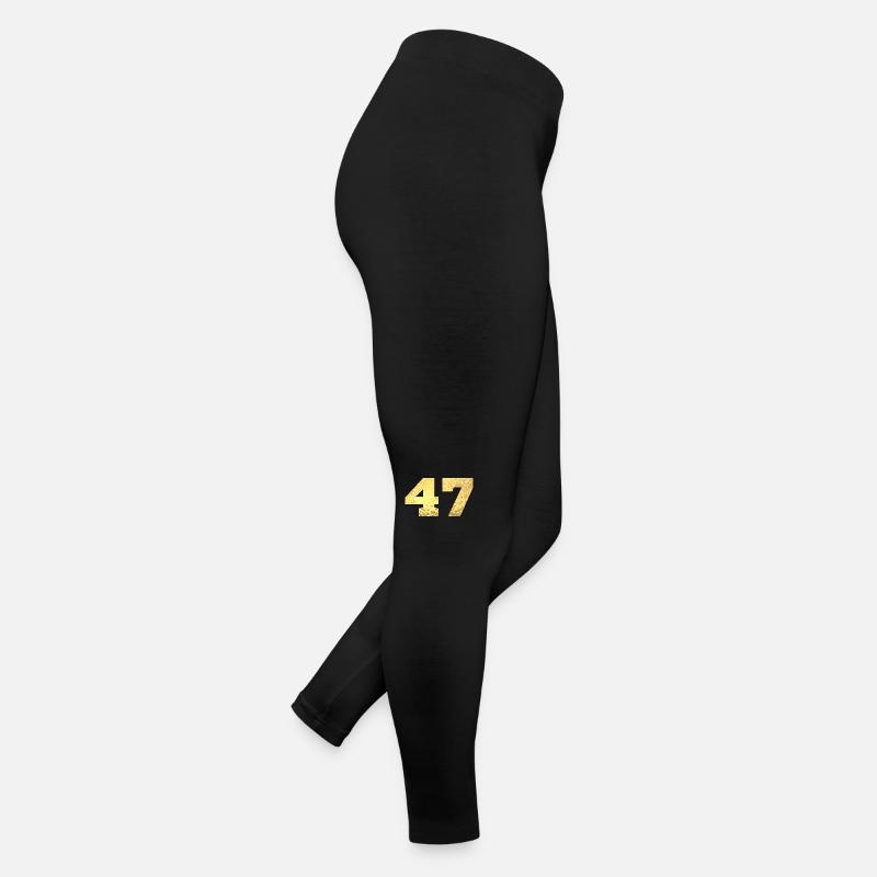 Nummer 47 Gold Glitter - 47. Jahrestag Frauen Jersey Leggings