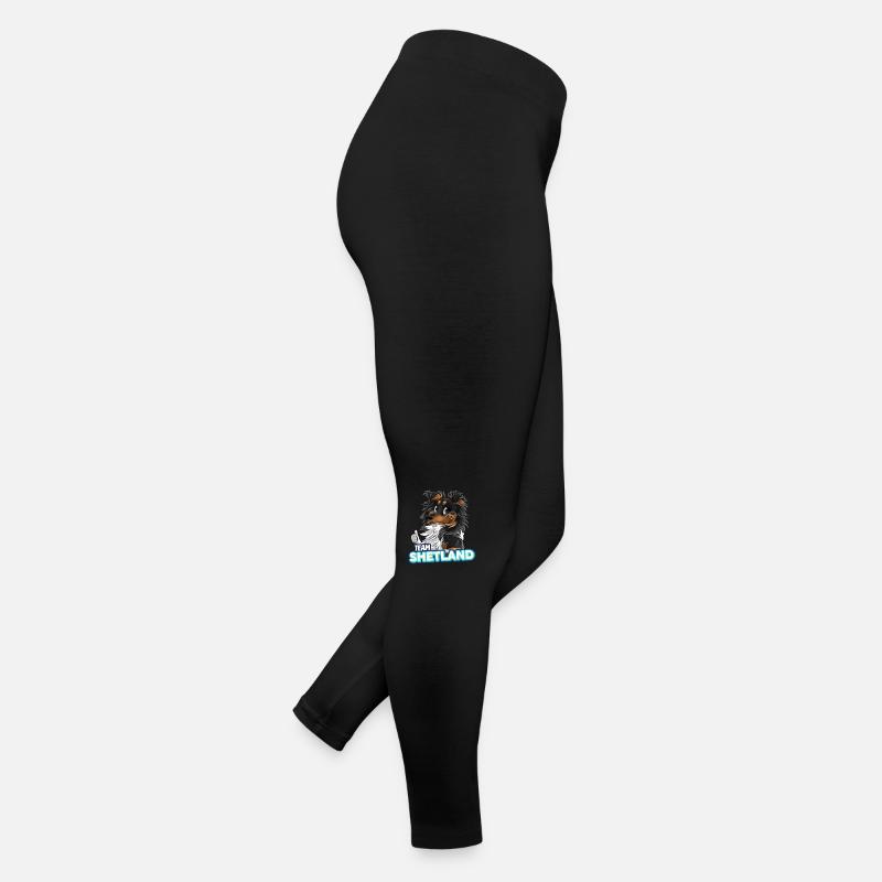 TEAM Shetland - Schwarz Trikolore Frauen Jersey Leggings