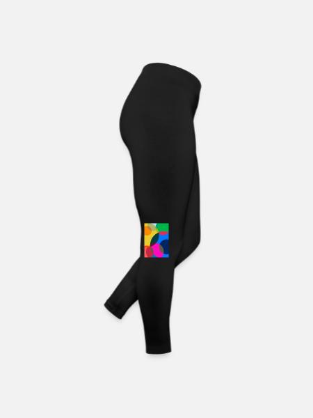 Abstract Painting - Women’s Jersey Leggings - black - Right