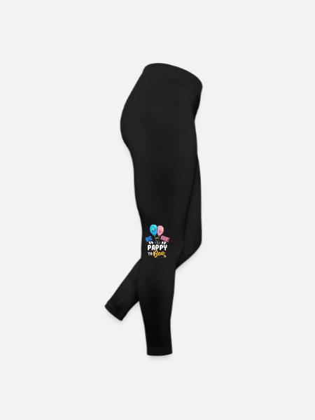 He or She Pappy To Bee Best Dad Ever Fatherhood - Women’s Jersey Leggings - black - Right