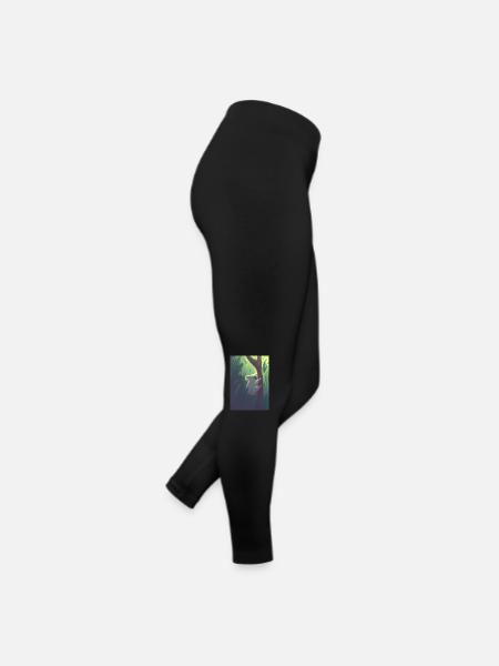Ein Koala hängt an einem Baum - Frauen Jersey Leggings - Schwarz - Rechts