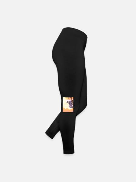 Ein Koala hängt an einem Baum - Frauen Jersey Leggings - Schwarz - Rechts