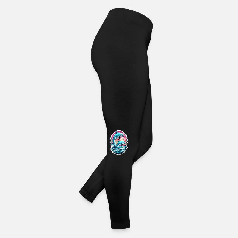 Dolphin and ocean Women’s Jersey Leggings