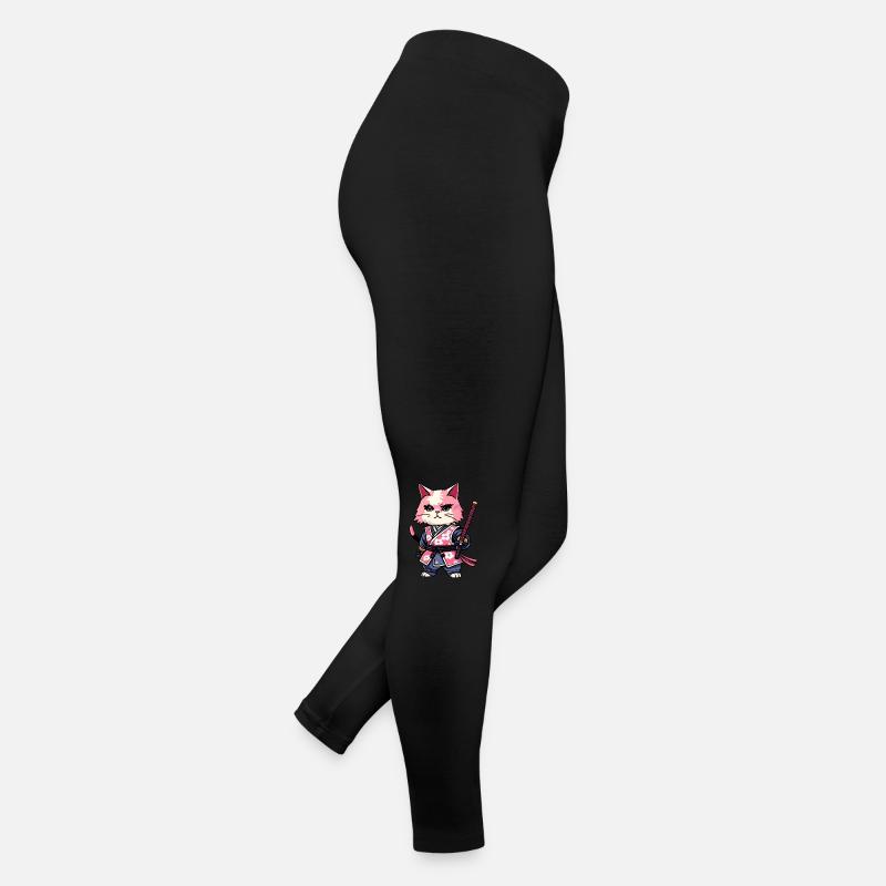 Samurai Cat & Cherry Blossoms #11 Women’s Jersey Leggings