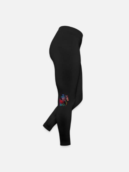 Horse Rider #rider #horse #sport - Women’s Jersey Leggings - black - Right