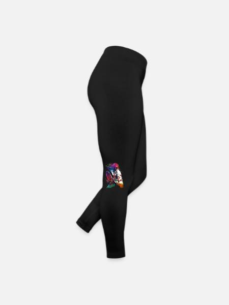 Tennisspieler Sport Kunst #tennis #sport - Frauen Jersey Leggings - Schwarz - Rechts