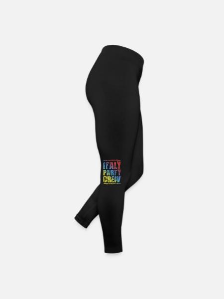 Italy Party Crew Colorful - Women’s Jersey Leggings - black - Right