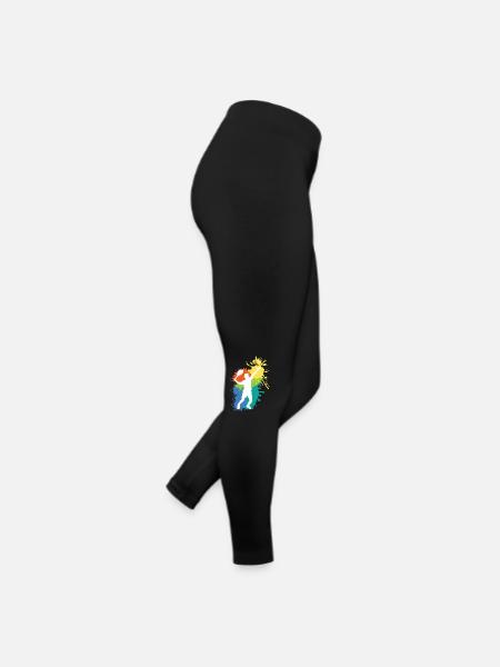 Belle idee cadeau design graphique Tennis - Legging en jersey Femme - noir - Droite