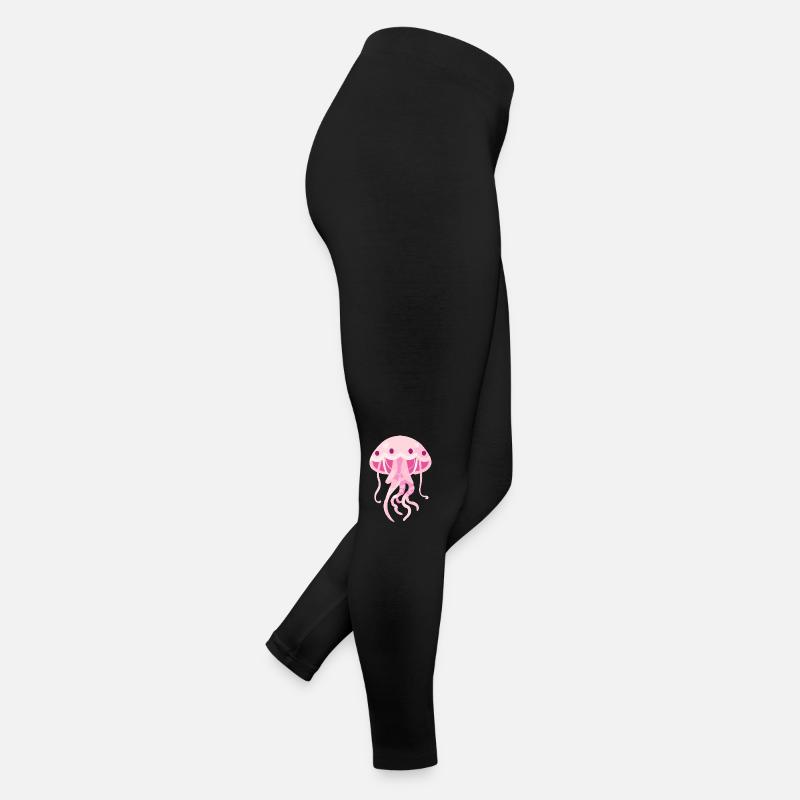 Pinke Qualle Frauen Jersey Leggings